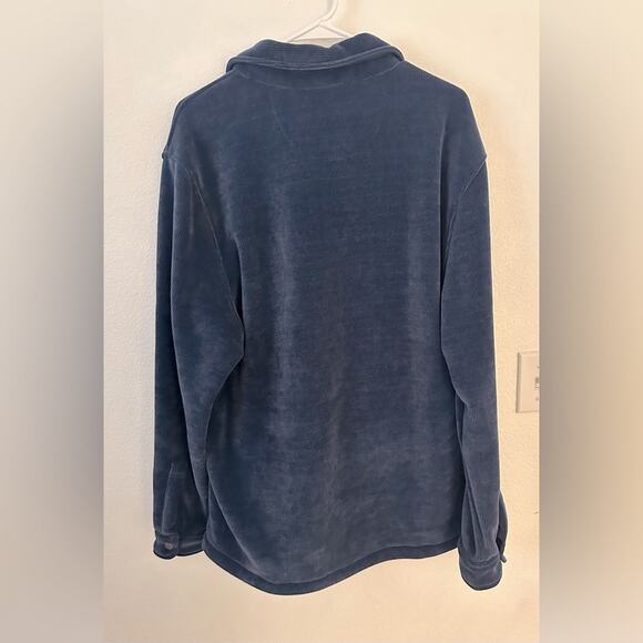 Copper & Oak Co Long Sleeve Snap Down Corduroy Navy Button Down Men’s Jacket - Picture 7 of 10